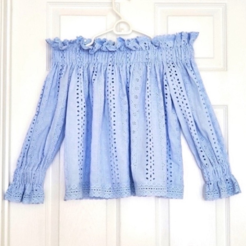 Revolve Endless Rose Eyelet Off-Shoulder Blouse